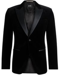 BOSS - Hutson Velvet Tuxedo Jacket - Lyst