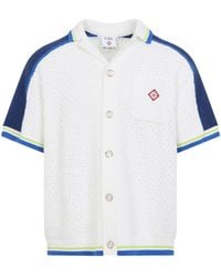 CASABLANCA - Short Sleeve Knit Shirt - Lyst