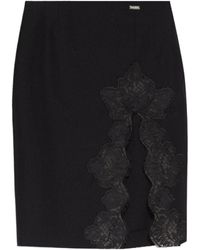 DSquared² - Lace-Detailed Front-Slit Skirt - Lyst