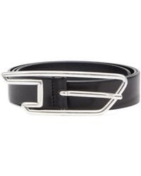 DIESEL - B-D Line 30 Logo-Buckle Leather Belt - Lyst