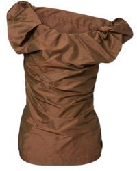 Vivienne Westwood - Ginnie Off-Shoulder Twill Top - Lyst