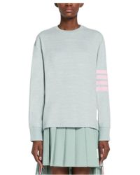 Thom Browne - 4-Bar Crew-Neck Long-Sleeve T-Shirt - Lyst