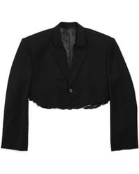 Balenciaga - Cut-Out Single-Breasted Blazer - Lyst
