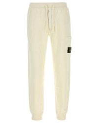 Stone Island - Drawstring Logo Patch Pants - Lyst