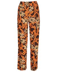 Nanushka - Floral Printed Wide-Legged Pants - Lyst