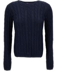 Ralph Lauren - Crew-Neck Cable-Knit Sweater - Lyst