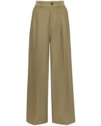 Maison Margiela - Wide-Leg Pleated Trousers - Lyst