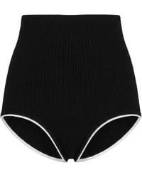 Jacquemus - Solid-Colored Knit Hot Pants - Lyst