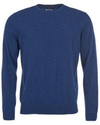 Barbour - Logo Embroidered Crewneck Knitted Jumper - Lyst
