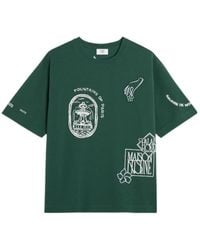 Maison Kitsuné - Crew Neck Short-Sleeved T-Shirt - Lyst