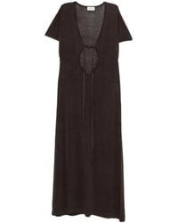 P.A.R.O.S.H. - Cut-Out Maxi Dress - Lyst