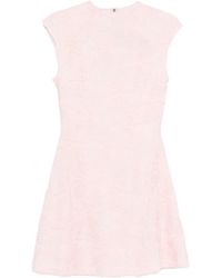 ROTATE BIRGER CHRISTENSEN - Pink Embroidered Mesh Mini Dress - Lyst