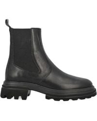 Hogan - Round Toe Slip-On Boots - Lyst