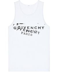 Givenchy - Logo Stamp Printed Tank Top - Lyst