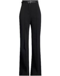 Sportmax - High-Waisted Wide-Leg Trousers - Lyst