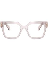 Miu Miu - Eyewear Square Frame Full Rim Glasses - Lyst