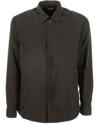 Aspesi - Long Sleeved Press-Stud Shirt - Lyst