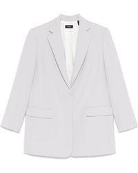 Theory - Single-Breasted Crepe Blazer - Lyst