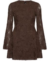 ROTATE BIRGER CHRISTENSEN - Flower Mesh Ls Mini Dress - Lyst