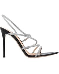 Gianvito Rossi - 105Mm Crystal Ettie Sandals - Lyst