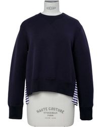 Sacai - Striped Sweatshirt - Lyst