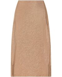 Tory Burch - Crinkled-Satin Skirt - Lyst