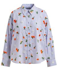 Essentiel Antwerp - Jimena Floral Embroidered Shirt - Lyst