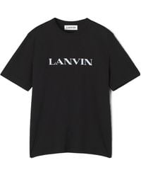 Lanvin - Embroidered T-Shirt - Lyst