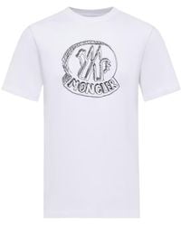 Moncler - Logo Patch Crewneck T-Shirt - Lyst