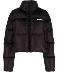 Palm Angels - Logo Embroidered Padded Jacket - Lyst