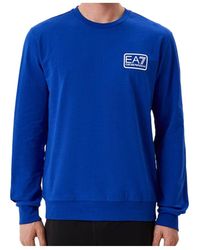 EA7 - Logo Round-Necked Sweater - Lyst