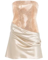 retroféte - Retrofete Marieta Embellished Draped Strapless Mini Dress - Lyst