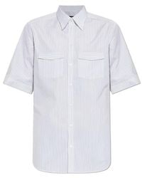 Dolce & Gabbana - Stripe Pattern Short-Sleeved Shirt - Lyst