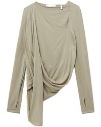Helmut Lang - Asymmetric Draped Top - Lyst