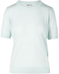 P.A.R.O.S.H. - Linfa Short-Sleeve Fine-Knit Top - Lyst