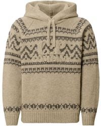 C.P. Company - Jacquard Wool Hooded Sweater - Lyst