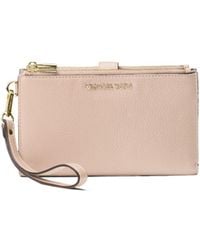 MICHAEL Michael Kors - Double Zip Wristlet Wallet On Chain - Lyst