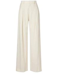 Ralph Lauren - Striped High-Rise Wool Wide-Leg Pants - Lyst