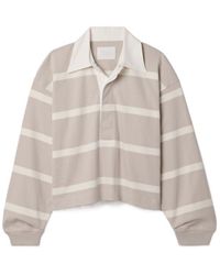 Citizens of Humanity - Long-Sleeved Striped Polo Shirt - Lyst