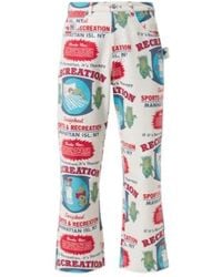 Bode - Enrichment Knolly Brook Cotton Straight Pants - Lyst