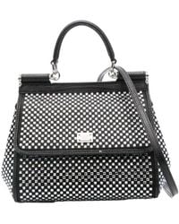 Dolce & Gabbana - Medium Sicily Embellished Tote Bag - Lyst