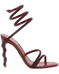 Rene Caovilla - Margot Embellished Spiral Heeled Sandals - Lyst