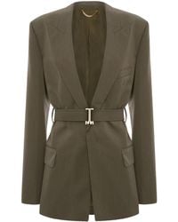 Victoria Beckham - Belted Tailored Jacket - Lyst