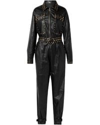 Dodo Bar Or - Fipa Belted Studded Leather Jumpsuit - Lyst