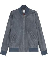 Paul Smith - Suede Zip Bomber Jacket - Lyst