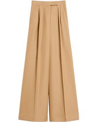 Max Mara - High Waisted Wide Leg Pants - Lyst
