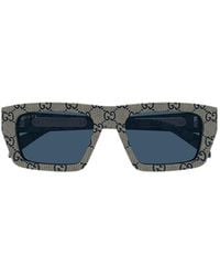 Gucci - Eyewear Rectangular Frame Sunglasses - Lyst