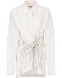 Dries Van Noten - Fringe Embellished Oversized Shirt - Lyst