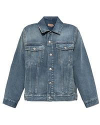 MM6 by Maison Margiela - Denim Distressed Jacket - Lyst