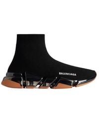 Balenciaga - Speed 2.0 Full Clear Sole Recycled Knit Sneaker - Lyst